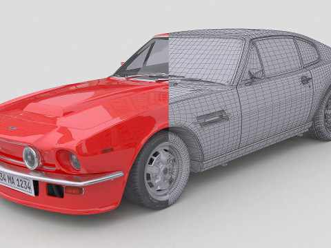 1977 Aston Martin V8 Vantage 3D Модель