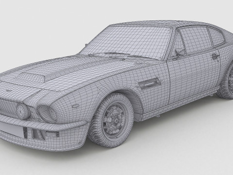 1977 Aston Martin V8 Vantage 3D Модель
