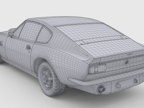 1977 Aston Martin V8 Vantage 3D Модель