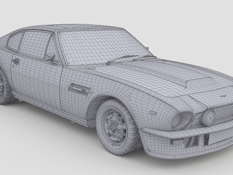 1977 Aston Martin V8 Vantage 3D Модель