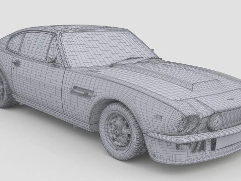 1977 Aston Martin V8 Vantage 3D Model