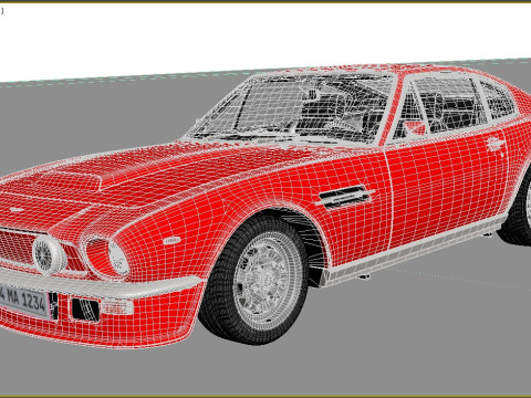 1977 Aston Martin V8 Vantage 3D Модель