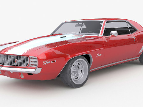 1969 Chevrolet Camaro Z28 3Dモデル