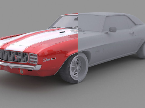 1969 Chevrolet Camaro Z28 3D Model
