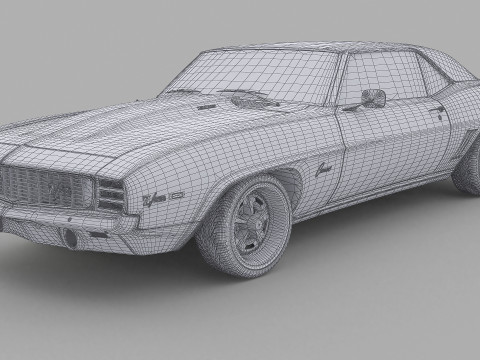 1969 Chevrolet Camaro Z28 3D Model
