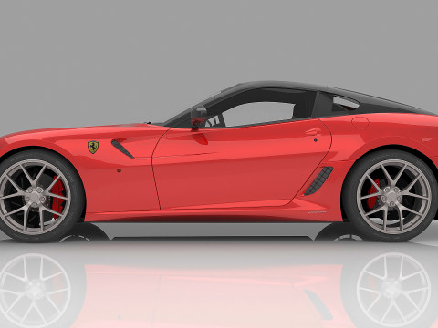 2011 Ferrari 599 GTO 3D Model