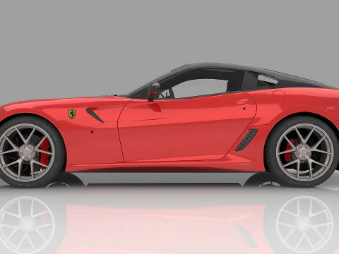 2011 Ferrari 599 GTO 3D Model