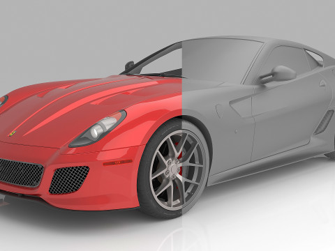 2011 Ferrari 599 GTO 3D Model