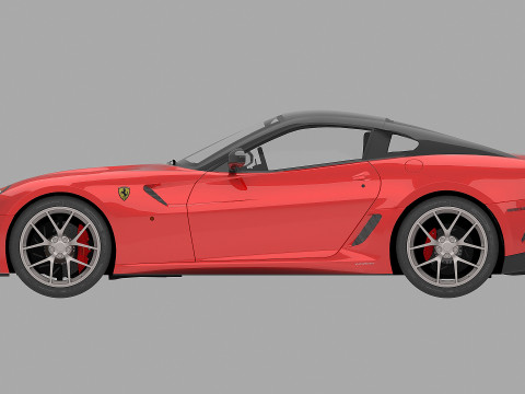 2011 Ferrari 599 GTO 3D Model
