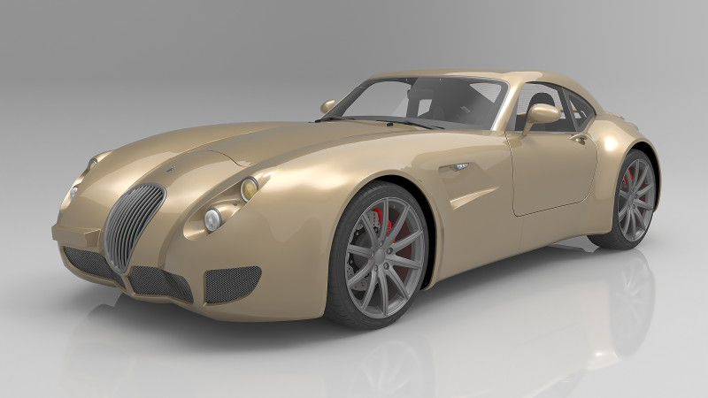 2010 Wiesmann GT MF5 3D Модель .c4d .max .obj .3ds .fbx .stl .blend