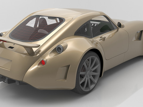 2010 Wiesmann GT MF5 3D Модель