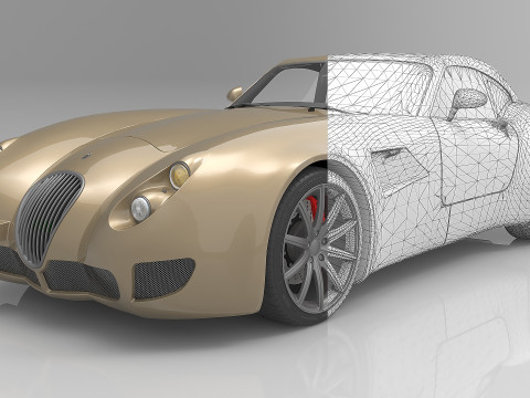 2010 Wiesmann GT MF5 3D Модель
