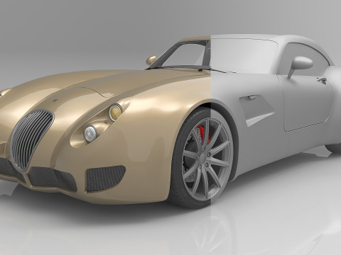 2010 Wiesmann GT MF5 3D Модель