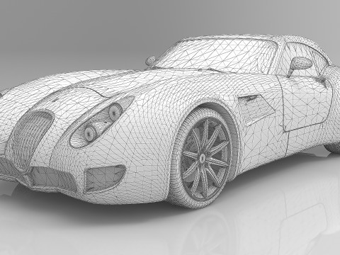 2010 Wiesmann GT MF5 3D Модель