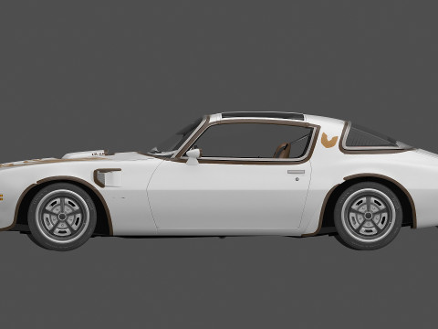 1977 Pontiac Firebird Trans Am Modello 3D