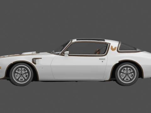 1977 Pontiac Firebird Trans Am 3D Model
