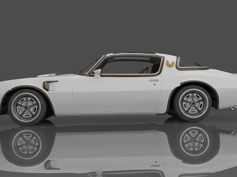 1977 Pontiac Firebird Trans Am Modello 3D