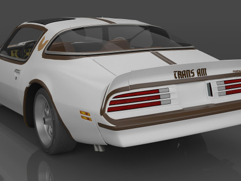 1977 Pontiac Firebird Trans Am Modello 3D