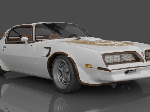 1977 Pontiac Firebird Trans Am Modello 3D