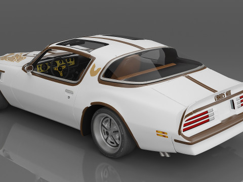 1977 Pontiac Firebird Trans Am Modello 3D