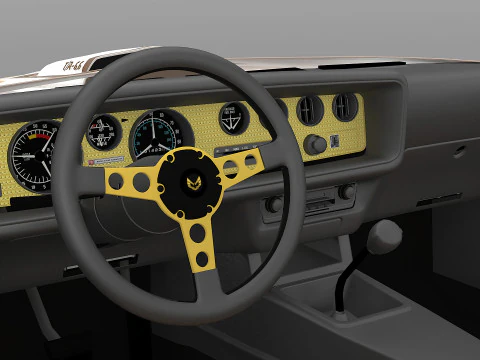 1977 Pontiac Firebird Trans Am 3D Model