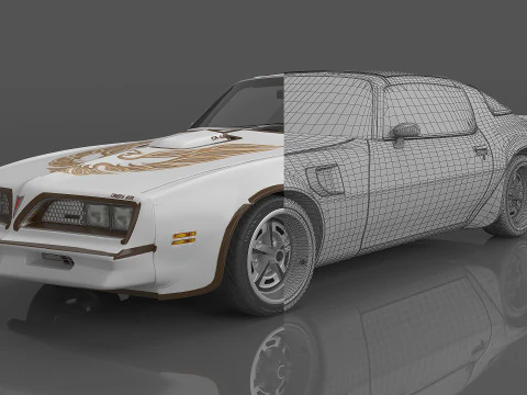 1977 Pontiac Firebird Trans Am 3D Model