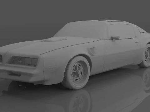 1977 Pontiac Firebird Trans Am 3D Model