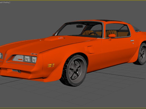 1977 Pontiac Firebird Trans Am Modello 3D