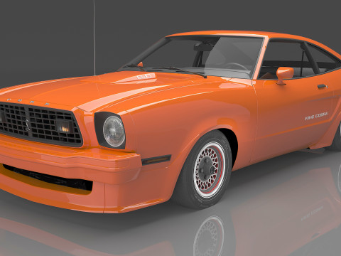 1978 Mustang King Cobra 3D Modell