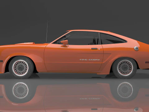 1978 Mustang King Cobra 3D Model