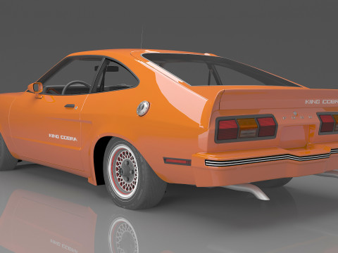 1978 Mustang King Cobra 3D मॉडल