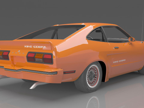 1978 Mustang King Cobra 3D मॉडल