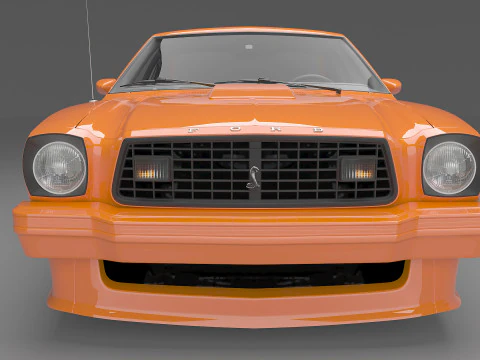 1978 Mustang King Cobra 3D Model