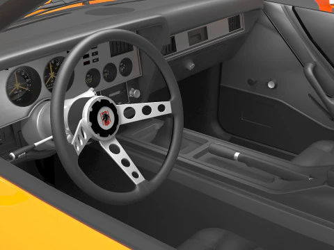 1978 Mustang King Cobra 3D Model