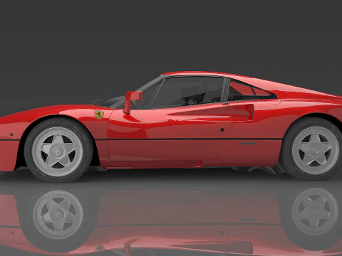 1984 Ferrari GTO 3D Model