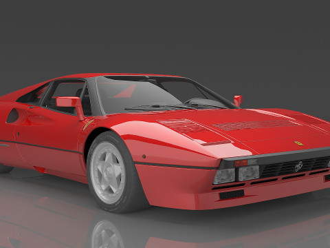 1984 Ferrari GTO 3D Modell