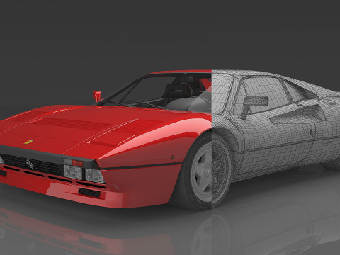 1984 Ferrari GTO 3D Modell