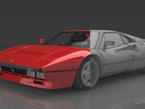 1984 Ferrari GTO 3D Model