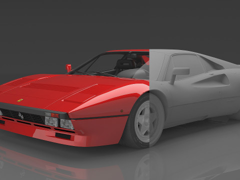 1984 Ferrari GTO 3D Modell