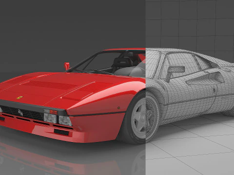 1984 Ferrari GTO 3D Model