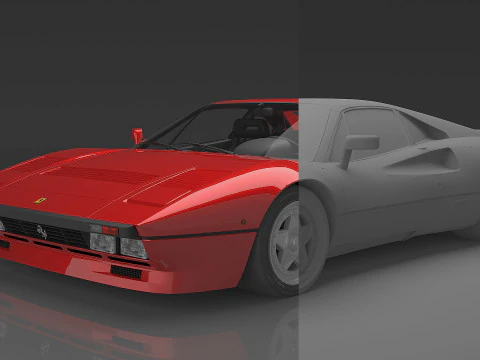 1984 Ferrari GTO 3D Model