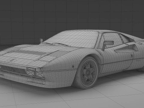 1984 Ferrari GTO 3D Model