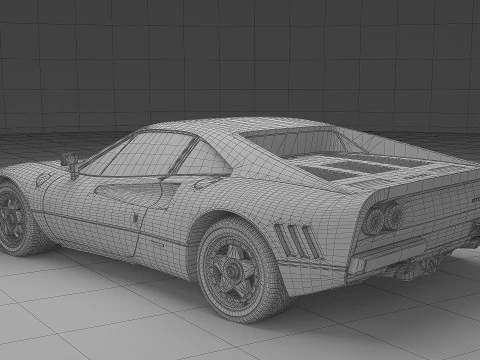 1984 Ferrari GTO 3D Model