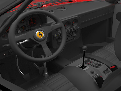 1984 Ferrari GTO 3D Modell
