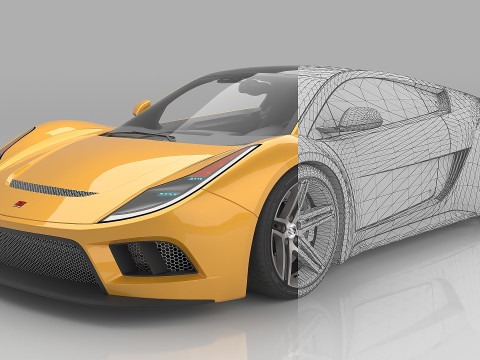 2010 Saleen S5S Raptor 3D Model