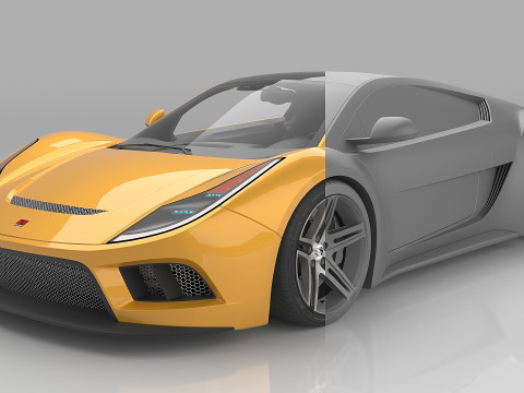 2010 Saleen S5S Raptor 3D Model
