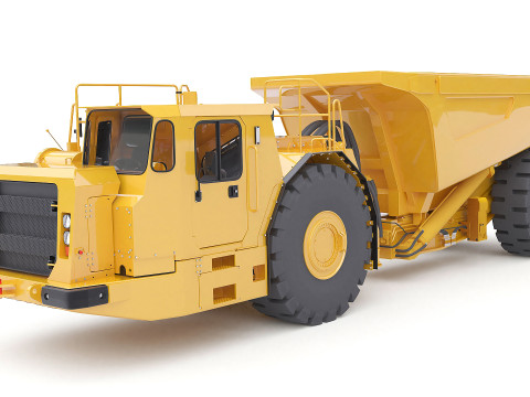 Articulated Mining Truck Model 3D