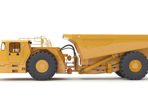 Articulated Mining Truck 3D Model