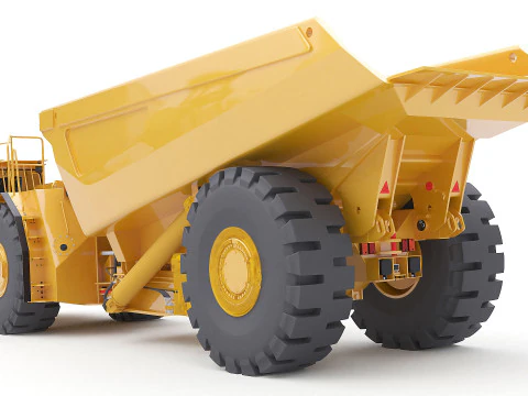 Articulated Mining Truck 3D Model