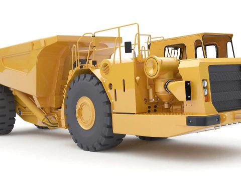 Articulated Mining Truck 3D Model